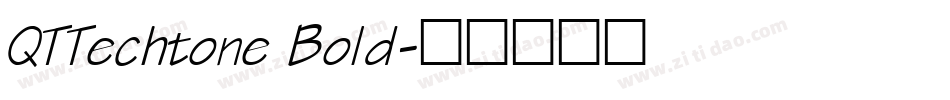 QTTechtone Bold字体转换